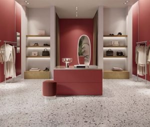 Terrazzo flooring