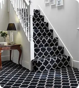 Geometric Pattern Stair Carpet Dubai