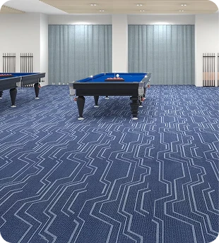Wall to wall carpets Dubai in sport hall