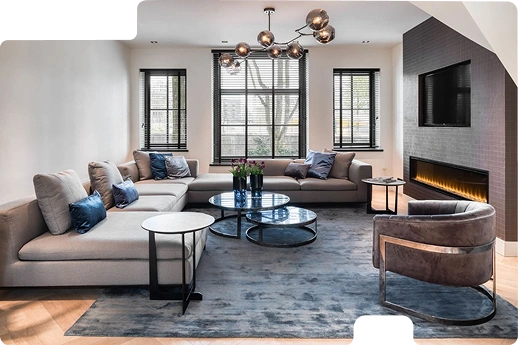 Navy Blue Silk Rugs Dubai