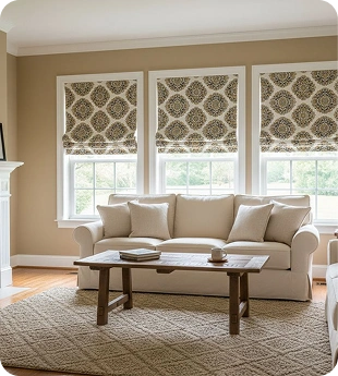 Geometric Roman Blinds Dubai