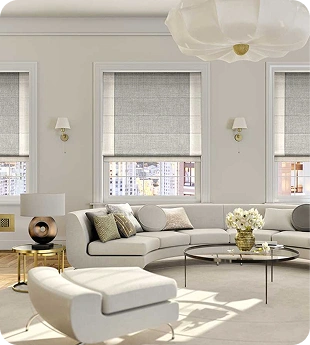 Grey Roman Blinds Dubai