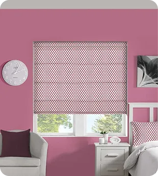 Pink Color Romex Blinds Dubai