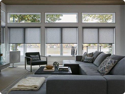 Roller Blinds Livingroom Dubai