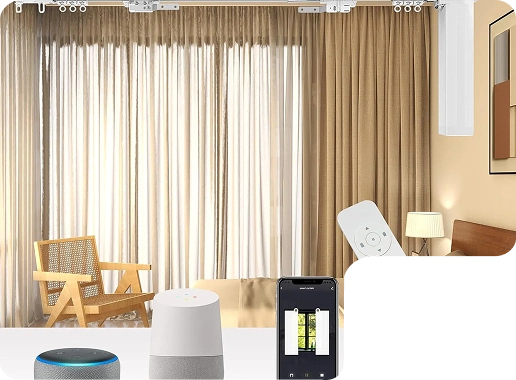 Smart Curtains Livingroom in UAE