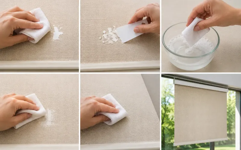 Method 1: Removing Wet Paint from Fabric Blinds