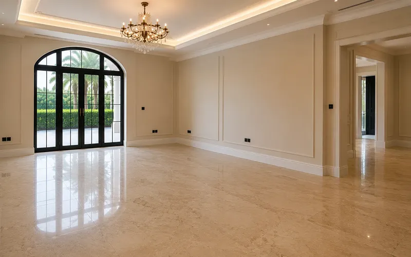 Before Herringbone Parquet Flooring Project