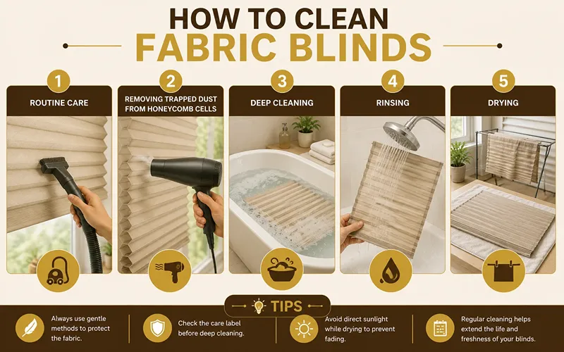 How to Clean Fabric Blinds