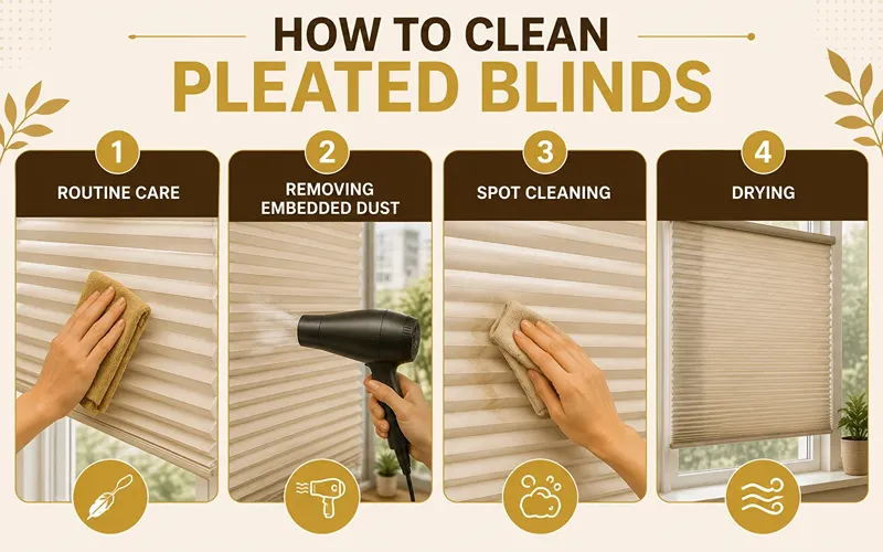 How to Clean Pleated Blinds