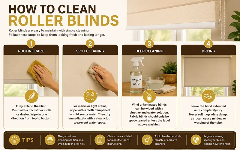How to Clean Roller Blinds