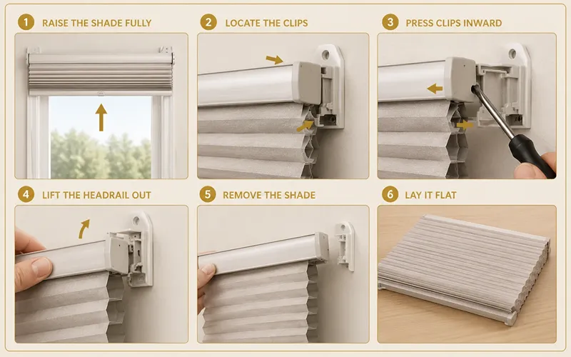 How to Remove Cellular and Honeycomb Shades