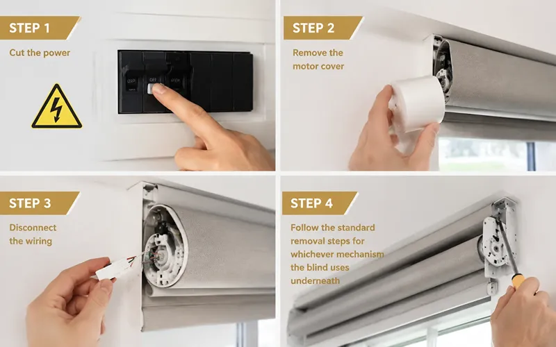 How to Remove Motorized Blinds Safely