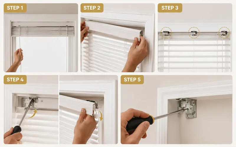 How to Remove Venetian and Horizontal Blinds