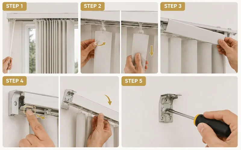 How to Remove Vertical Blinds