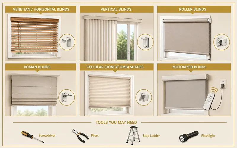 Know Your Blinds Type Before You Touch a Bracket