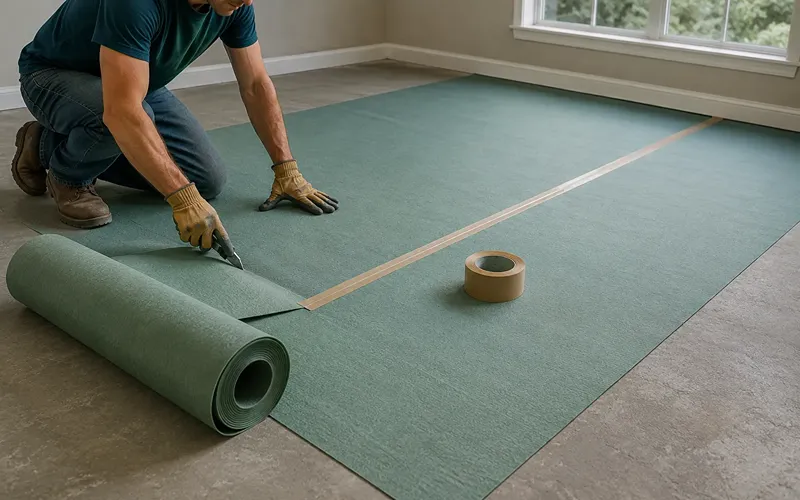 Step 2 Lay the Underlayment