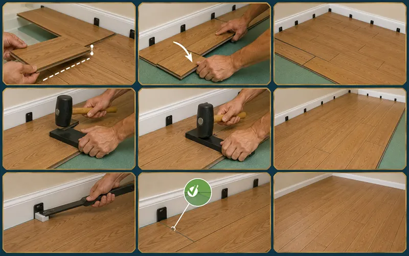 Step 5 Continue Row by Row