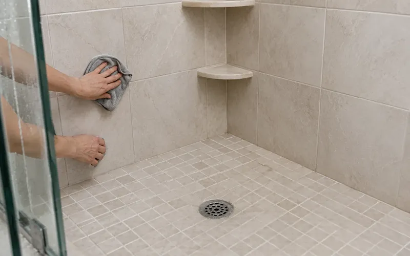 1. Clear the Shower