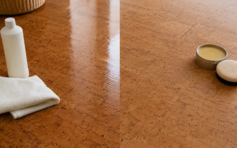 Check Your Cork Floor finish first