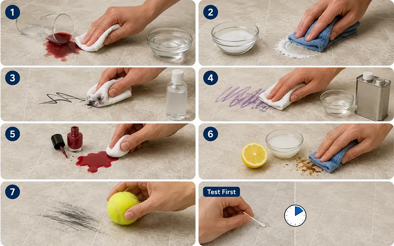 How to Remove Common Stains from Vinyl Flooring