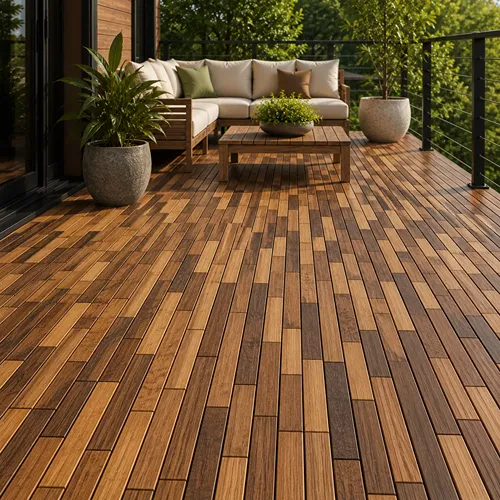 Linear Mosaic out door flooring