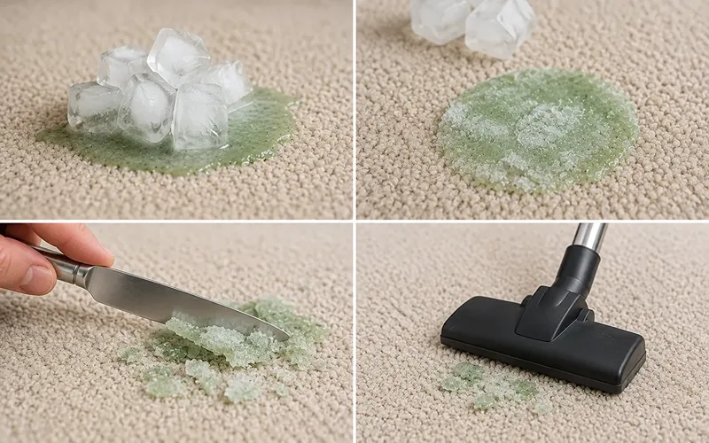 Method 1 The Ice Cube Trick (Works on Fresh or Dried Slime)