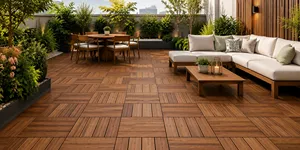 Outdoor Wood Deck Tiles