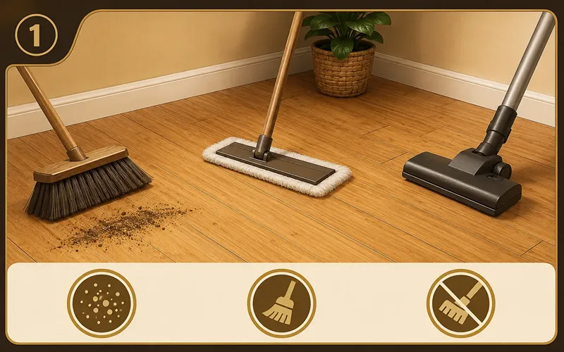 Step 1: Remove the grit before anything else