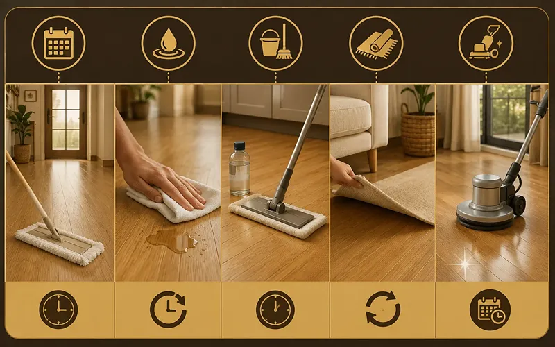 Your Bamboo Floor Cleaning Schedule